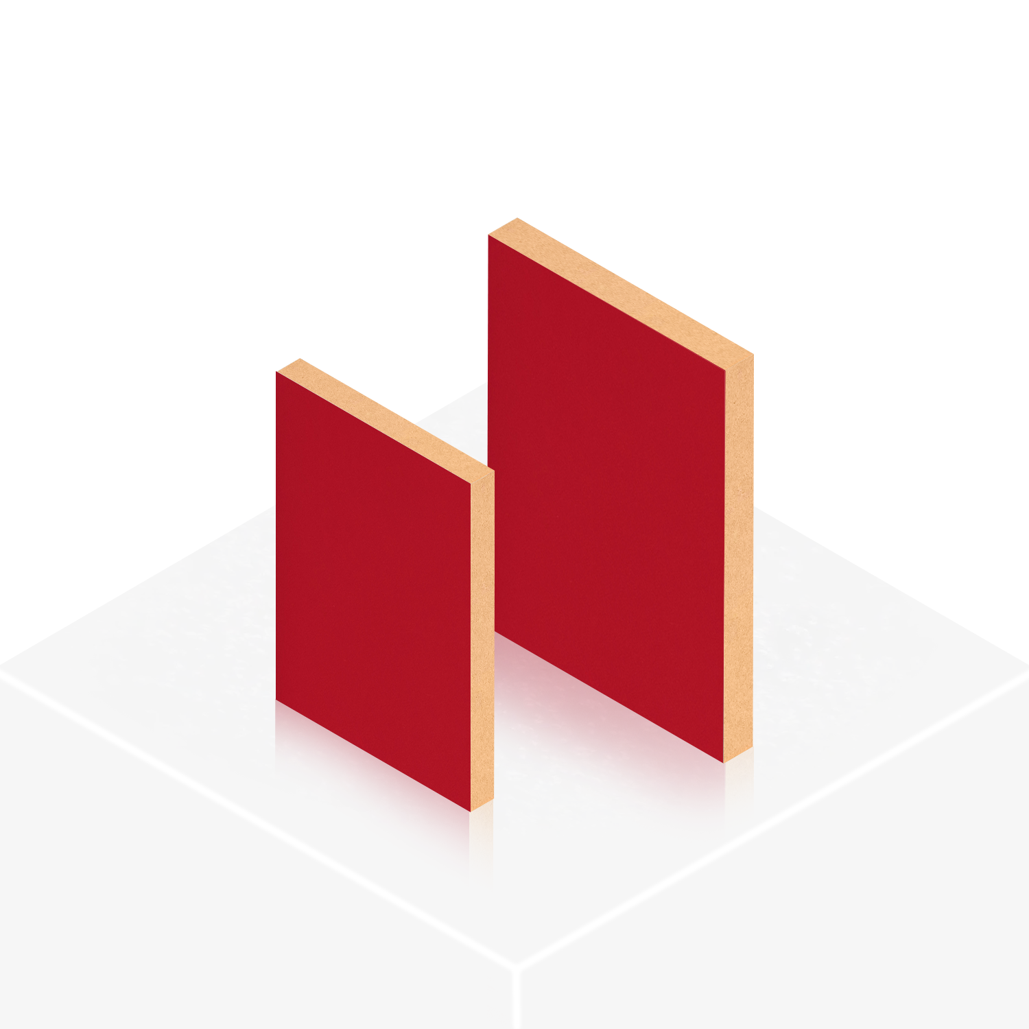 Laminated MDF - Red