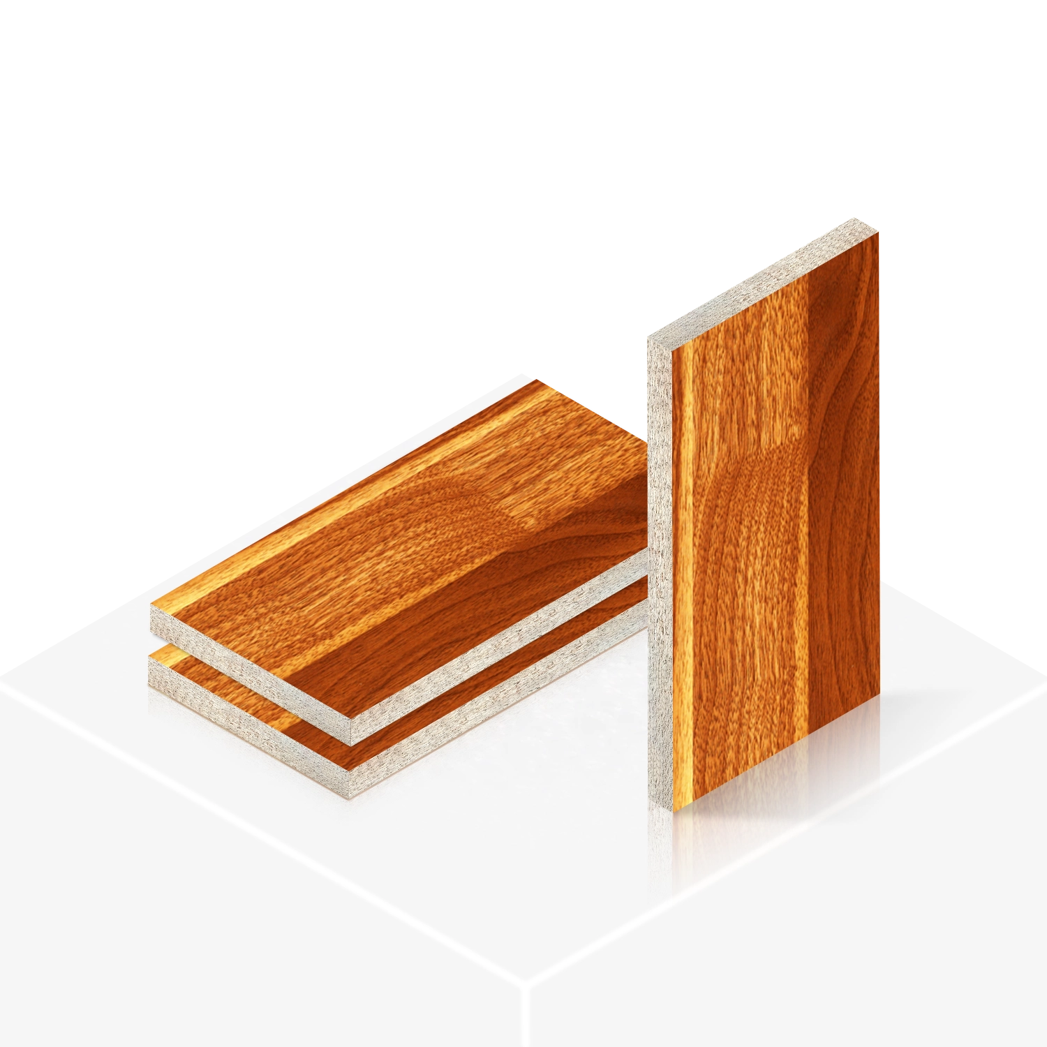 Veneered Board - American Teak Red