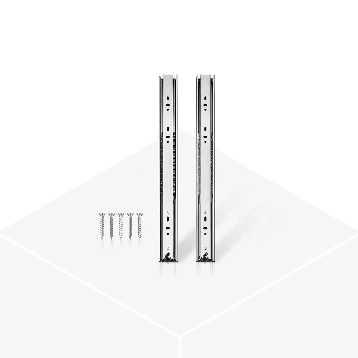 Ball Bearing Drawer Slides - Silver - Image 2