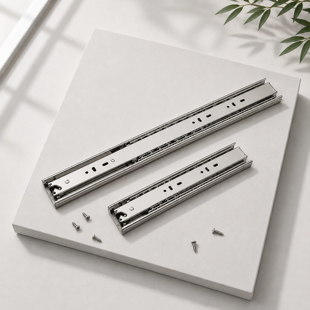 Ball Bearing Drawer Slides - Silver - Image 3