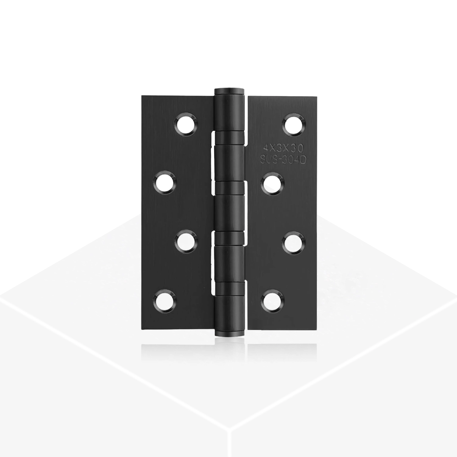 Mortise Door Hinge - Matt Black
