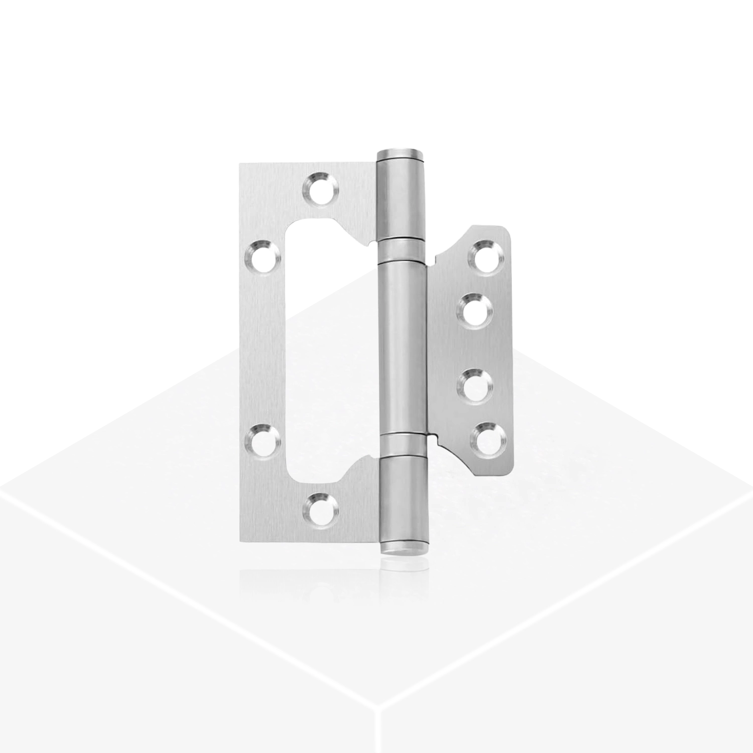 Flush Door Hinge - Silver
