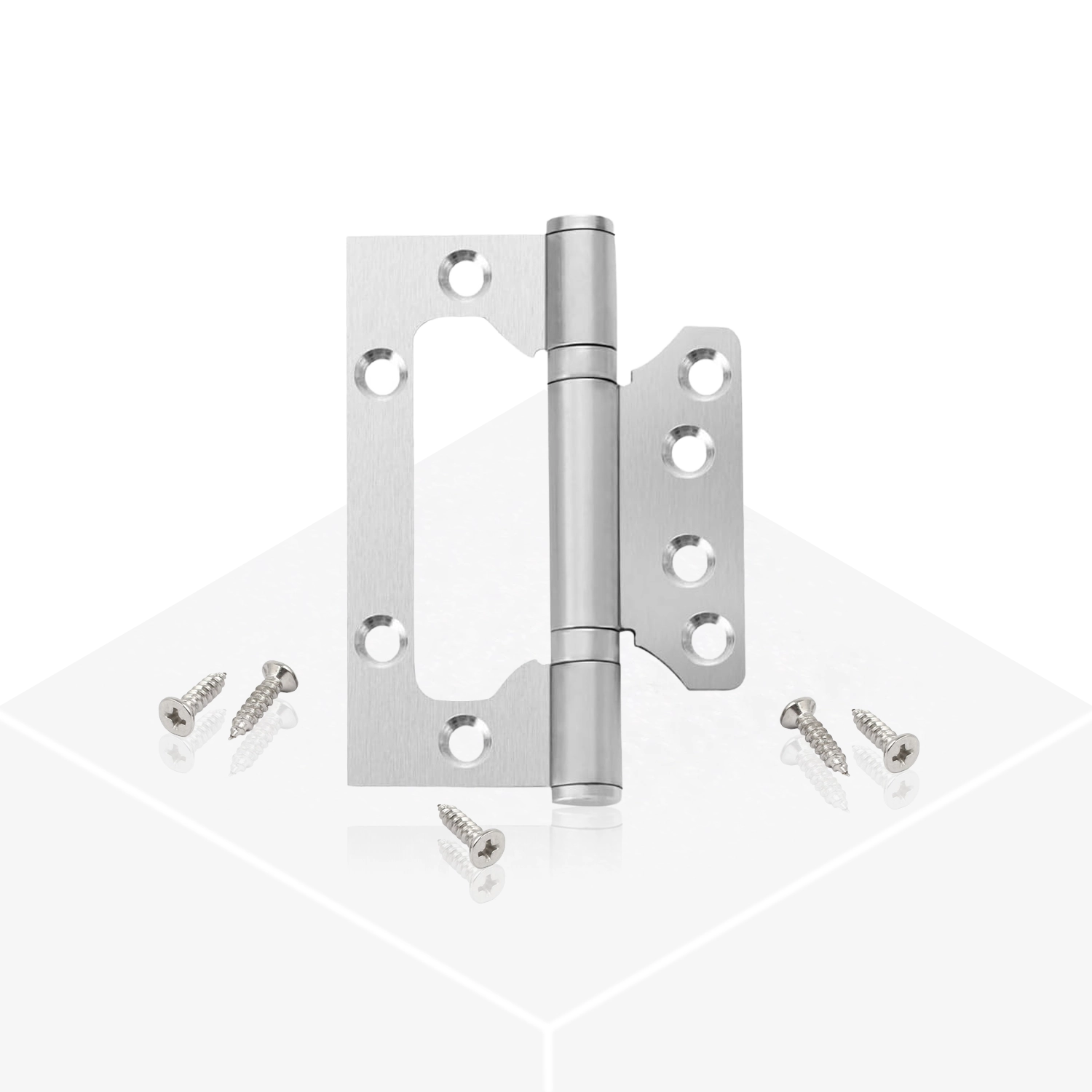 Flush Door Hinge - Silver - Image 2