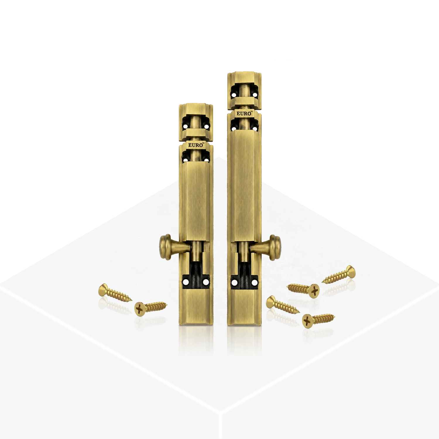Tower Bolt Euro - Satin Brass - Image 3