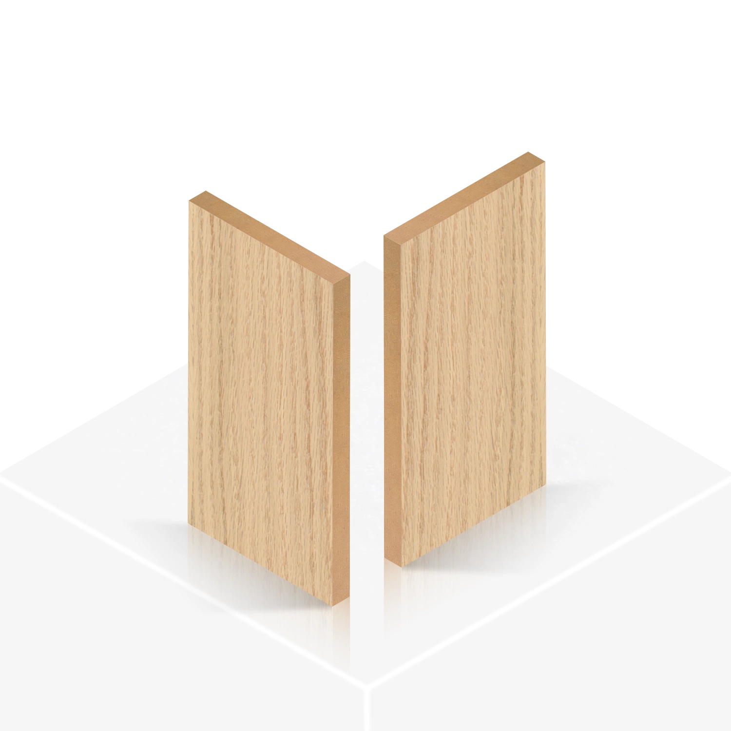 Veneered MDF – Red Oak