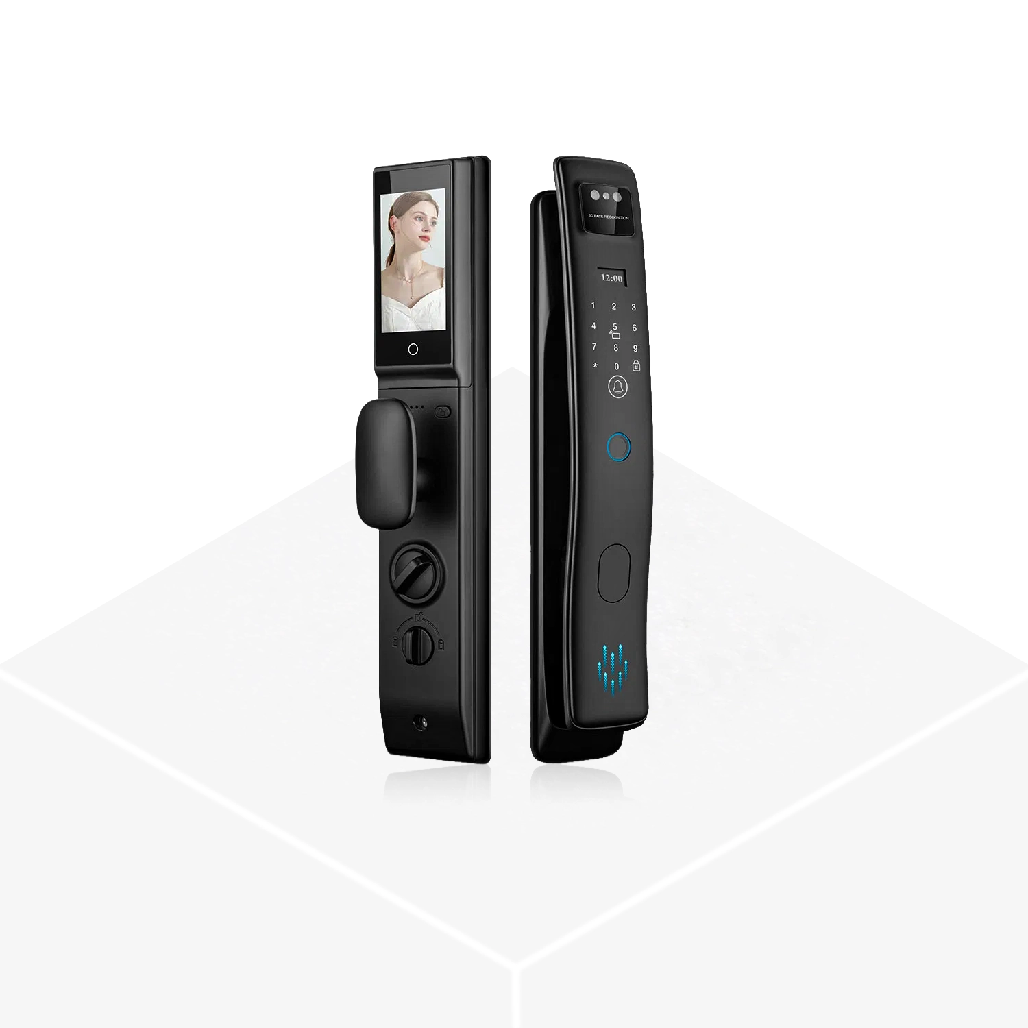 Smart Door Lock – Matte Black, view 2